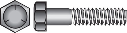 HILLMAN 3/4 in. D X 2-1/2 in. L Heat Treated Zinc Steel Hex Head Cap Screw 20 pk