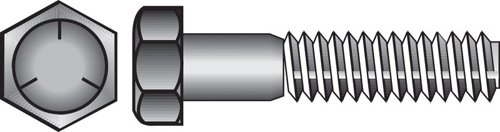HILLMAN 3/4 in. D X 3-1/2 in. L Heat Treated Zinc Steel Hex Head Cap Screw 20 pk