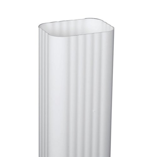 Amerimax 3 in. H X 4 in. W X 120 in. L White Vinyl K Downspout