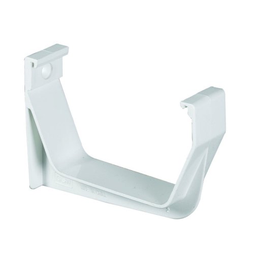 Amerimax 3.25 in. H X 1.125 in. W X 5.75 in. L White Vinyl U Exterior Hook Bracket