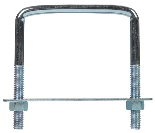 Hampton 3/8 in. X 3-3/4 in. W X 4 in. L Coarse Zinc-Plated Steel Lumber Size Square Bend U-Bolt