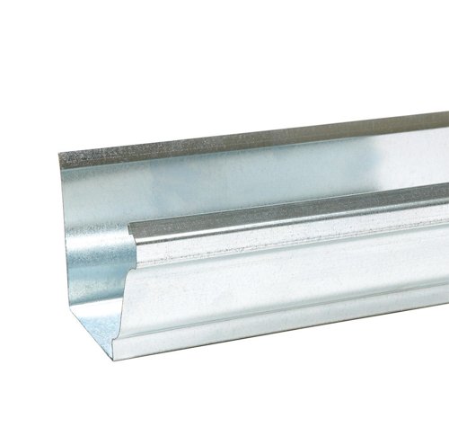 Amerimax 3.5 in. H X 5 in. W X 120 in. L Metallic Galvanized Steel K Gutter