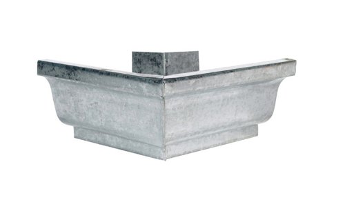 Amerimax 5 in. H X 7.25 in. W X 5 in. L Metallic Galvanized Steel K Outside Miter