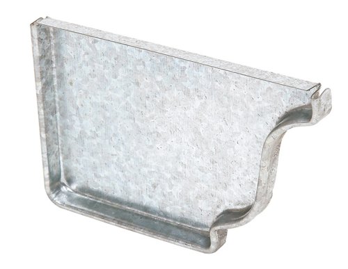 Amerimax 0.5 in. H X 3.5 in. W X 5 in. L Metallic Galvanized Steel K Left End Cap
