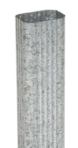 Amerimax 2 in. H X 3 in. W X 120 in. L Metallic Galvanized Steel K Downspout