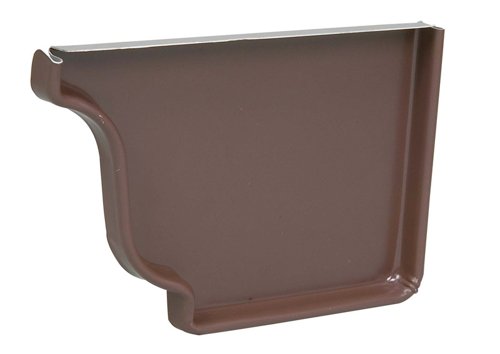 Amerimax 0.5 in. H X 3.5 in. W X 5 in. L Brown Aluminum K Right End Cap