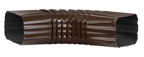 Amerimax 2 in. H X 3 in. W X 9 in. L Brown Aluminum B Downspout Elbow