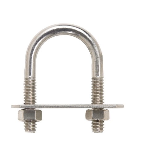Hampton 1/4 in. X 1 in. W X 1-3/4 in. L Coarse Stainless Steel U-Bolt