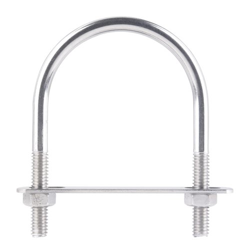 Hampton 5/16 in. X 2-1/2 in. W X 3-1/2 in. L Coarse Stainless Steel U-Bolt
