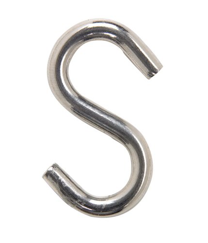 Hampton Medium Silver Stainless Steel 1.43 in. L S-Hook 40 lb 1 pk