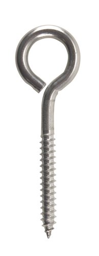 Hampton 5/16 in. X 4 in. L Stainless Stainless Steel Lag Thread Eyebolt