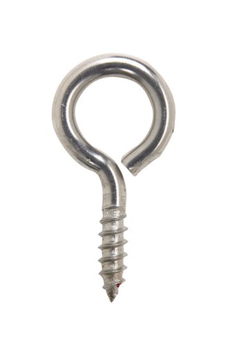 Hampton 3/16 in. D X 1-5/8 in. L Polished Stainless Steel Screw Eye 60 lb. cap. 1 pk