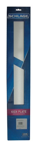 Schlage 6 in. H X 34 in. L Anodized Aluminum Kickplate
