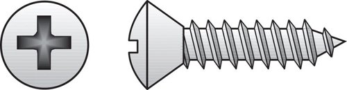 HILLMAN No. 10 Ga. X 1-1/2 in. L Phillips Oval Head Sheet Metal Screws 100 pk