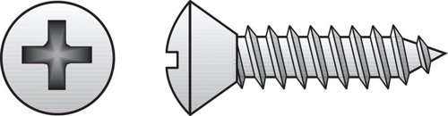 HILLMAN No. 14 Ga. X 1-1/2 in. L Phillips Oval Head Sheet Metal Screws 100 pk