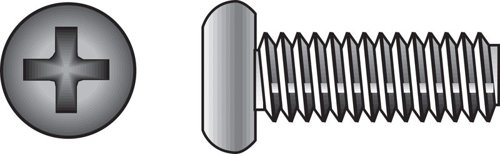 HILLMAN No. 6-32 Ga. X 1-1/4 in. L Phillips Pan Head Stainless Steel Machine Screws 100 pk