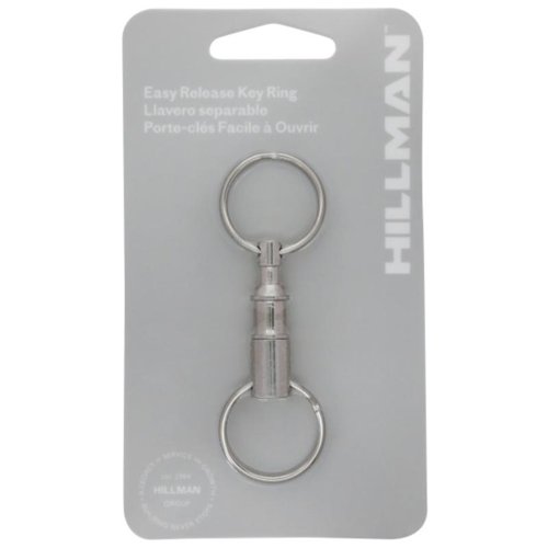 HILLMAN Metal Silver Valet Keychain
