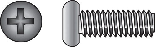 HILLMAN No. 10-24 Ga. X 1 in. L Phillips Flat Head Stainless Steel Machine Screws 100 pk