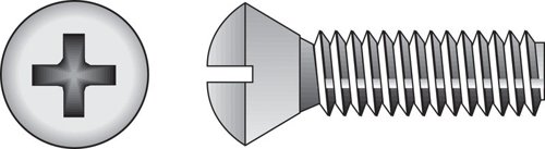 HILLMAN No. 6-32 Ga. X 1/2 in. L Phillips Oval Head Stainless Steel Machine Screws 100 pk