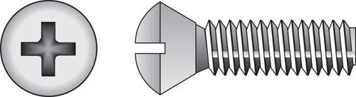 HILLMAN No. 1/4-20 Ga. X 2 in. L Phillips Oval Head Stainless Steel Machine Screws 100 pk