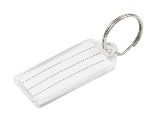 HILLMAN Metal Silver Labeling/ID Key Ring