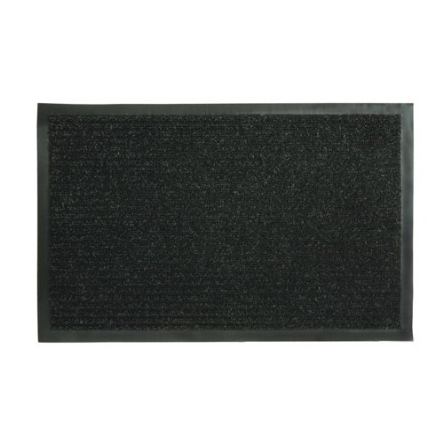 Sports Licensing Solutions 18 in. W X 28 in. L Black Ribbed Polypropylene Utility Mat