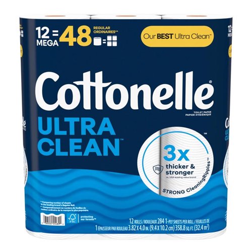 Cottonelle Ultra CleanCare Toilet Paper 12 Rolls 284 sheet – Paper Products | City Lumber | Your One Stop Shop Hardware, Building Supplies & Tools in Texas San Angelo, Texas