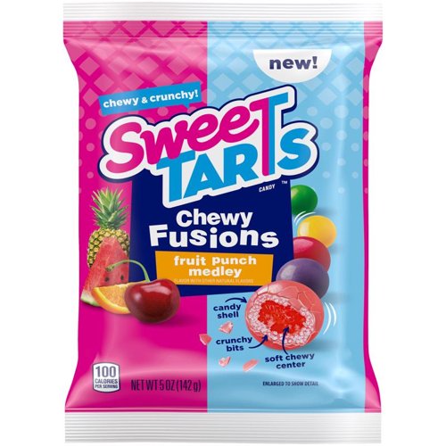 SweetTARTS Fusions Fruit Punch Medley Chewy Candy 5 oz