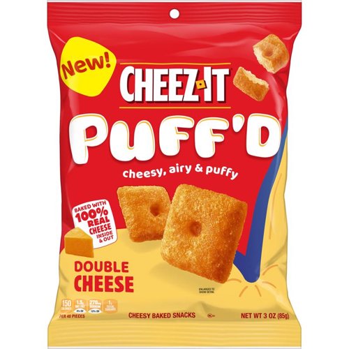 Cheez-It Puff'D Double Cheese Crackers 3 oz Bagged