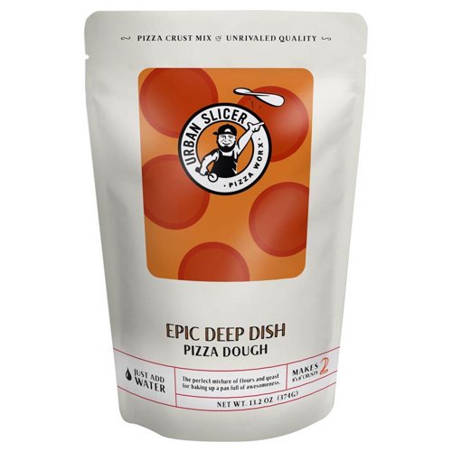 Urban Slicer Pizza Worx Pizza Dough Epic Deep Dish Pizza Dough Mix 13.2 oz