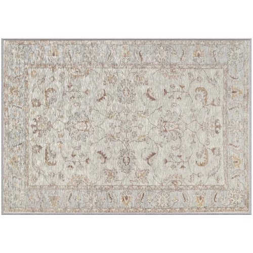 Gel Pro 24 in. W X 34 in. L Beige Geometric Polyester Accent Rug