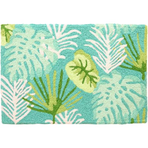 Jellybean 30 in. W X 20 in. L Multi-Color Tropical Home Polyester Accent Rug