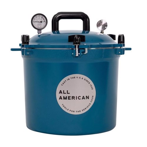 All American 1930 Cast Aluminum Pressure Canner 21.5 qt Blue