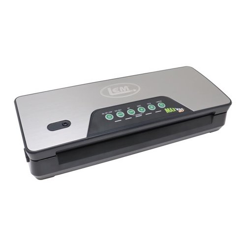 LEM MaxVacGo Black/Silver Food Vacuum Sealer