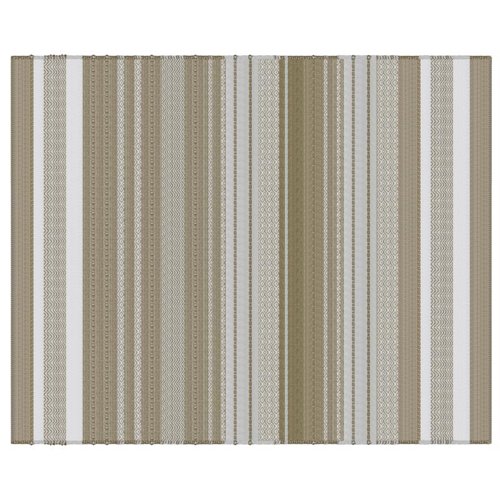 Vivsun Rugs 96 in. W X 120 in. L Brown Stripe Polyester Accent Rug