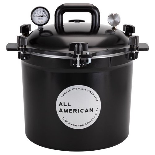 All American 1930 Cast Aluminum Pressure Canner 12.25 in. 21.5 qt Black