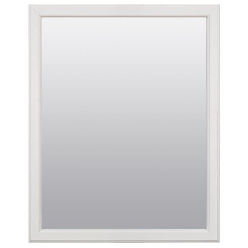 Zenna Home 25 in. H X 20 in. W Bathroom Mirror Matte White