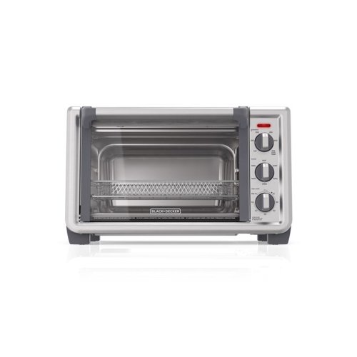 Black+Decker Stainless Steel Black/Silver 6 slot Toaster Oven w/Air Fry 13 in. H X 15 in. W X 20 in.