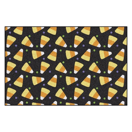 Fanmats 30 in. W X 20 in. L Multi-Color Candy Corn Nylon Door Mat