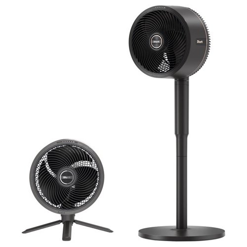 Shark Breeze Boost 37 in. H 5 speed Oscillating Pedestal Fan With Remote Remote Control