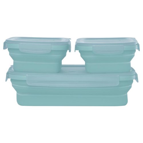 Drip EZ New Secondz Ice Blue Food Storage Container Set 3 pk