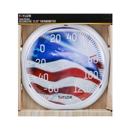 Taylor Decorative Dial Thermometer Plastic Multicolored 13.25 in.