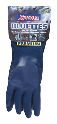 Spontex Bluettes Neoprene Cleaning Gloves M Blue 1 pk