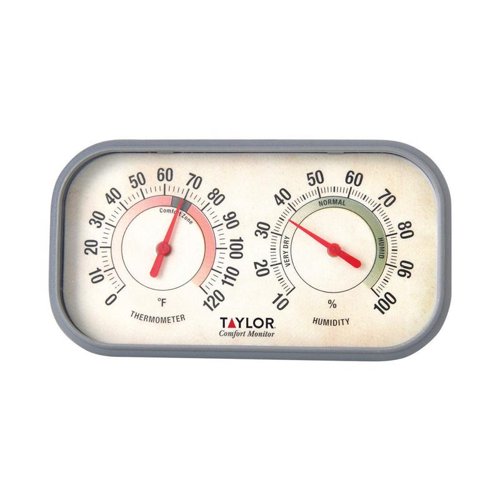 Taylor Comfort Monitor Humidity Meter/Thermometer Plastic 5.91 in.