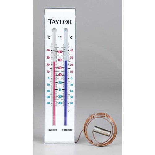 Taylor Tube Thermometer Plastic White 9.06 in.