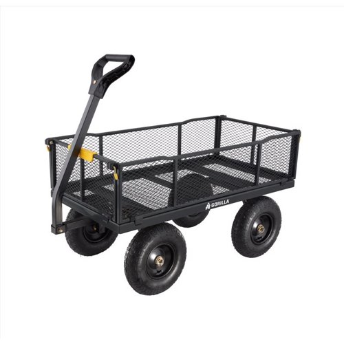 Gorilla Carts Steel Utility Cart 1200 lb. cap.