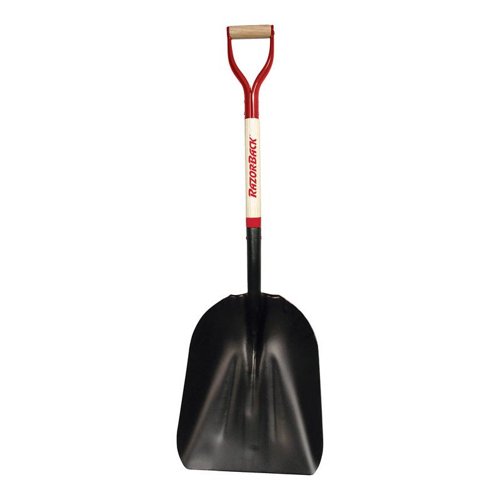 Razor-Back 44.5 in. Steel Scoop Western Pattern Shovel Wood Handle