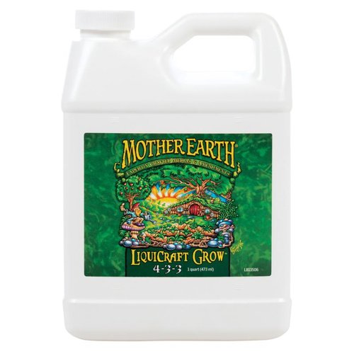 Mother Earth LiquiCraft Grow All Plant 4-3-3 Plant Fertilizer 1 qt