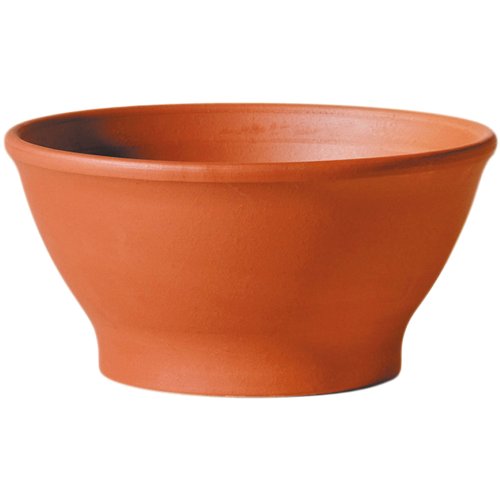 Deroma 4.89 in. H X 10.7 in. W X 10.7 in. D X 10.7 in. D Clay Low Bowl Planter Terracotta
