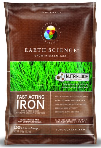 Earth Science Fast Acting Iron Treatment 5000 sq ft 25 lb